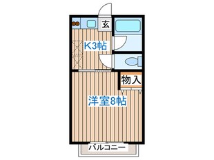 コーポグローバル多賀城の物件間取画像